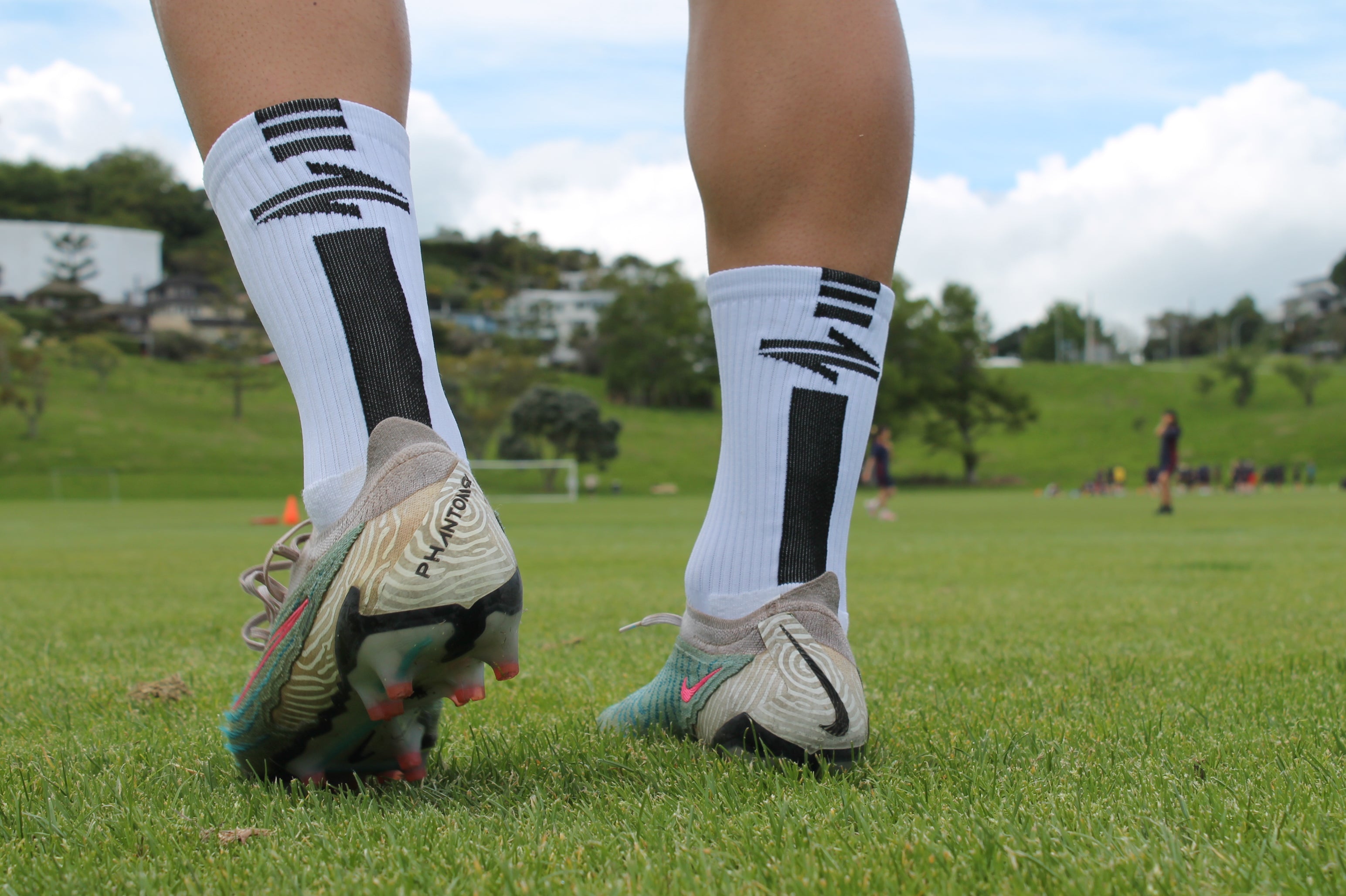 ETC white grip socks